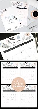 Download and print your favorite today! Free Printables 2020 Calendars Botanical Paperworks
