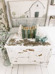 Chippy White Dresser With Salt Wash Chic Home Decor Shabby Chic Homes Rustic Furniture
