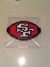 Please note that this is a pdf pattern only. San Francisco Perler Bead Art Go 49ers Perler Bead Art Perler Beads Bead Art