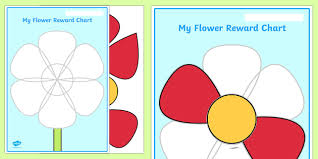 flower petal reward chart flower reward chart flower