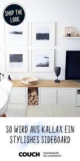 So Wird Aus Deinem Ikea Kallax Regal Ein Stylishes Sideboard Ikea Ikeahack Kallax Couchstyle Ikea Diy Ikea Kallax Regal Haus Deko