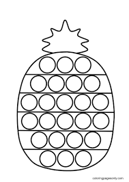 The leaves of the pineapple are long (between 50 and 150 cm in length),… Pineapple Pop It Coloring Pages Pop It Coloring Pages Coloring Pages For Kids And Adults