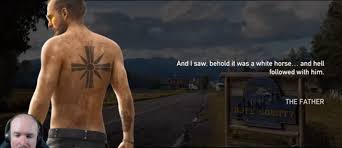 Whenever I Start A New Game In Far Cry 5 This Is The First Loadscreen That Appears I Am 99 Certain This Was Not In The Launch Version Of The Game Thoughts Farcry