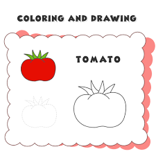 Avocados are not only delicious, they're good for you too. Coloring And Drawing Book Element Tomato Tomato Coloring Page Coloring Fruits And Vegetables For Children Fun And Easy 2059678 Vector Art At Vecteezy