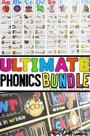 Phonics bloom create interactive online phonics games to help teach children the relationship between letters and sounds and develop the skills needed to read and write. The Ultimate Phonics Bundle Phonics First Grade Teachers Teaching Literacy