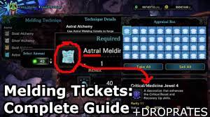 By using our site you agree to our privacy policy. Mhw Melding Tickets Complete Breakdown Steel Silver Gold Astral Decoration Droprates Mhwib Youtube