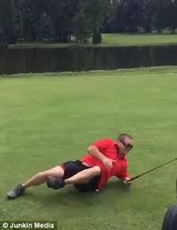 Video of drunk golfer attempting to hit ...