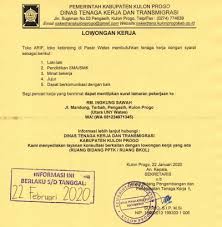 Maybe you would like to learn more about one of these? Disnakertrans Lowongan Kerja Karyawan Di Toko Arif Wates