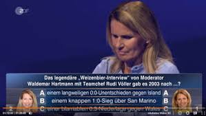 3 may 1966) is a german politician from the german green party (officially known as alliance '90/the greens; Katrin Muller Hohenstein Zdf Bitterer Fehler Expertin Ist Bei Fussball Frage Ratlos Fussball