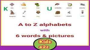 There is a book for each letter from a to z. Alphabets With Words And Pictures Free Pdf Kids A2z