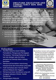 Real reviews by real company employee past and present here on jobstreet.com malaysia. Jawatan Kosong Di Uniutama Education Consultancy Sdn Bhd Jobcari Com Jawatan Kosong Terkini