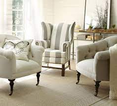Thatcher Upholstered Wingback Chair Pottery Barn Wingbackchair Furniture Living Room Chairs Home Decor