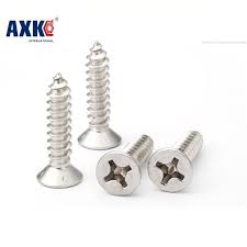 2018 Wood Screws Parafusos Drywall Axk 1000pcs M1 3 4 5 6 1mm Nickel Plated Phillips Flat Head Countersunk Self Tapping Screw Wood Screws Flat Head Hardware