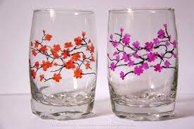 Glass Painting Glasses Glass Painting Patterns Painting Glass Jars Glass Painting