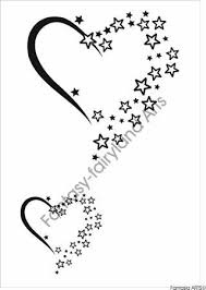 Hearts With Stars Tattoo Star Tattoos Tattoos For Daughters Star Tattoo Designs