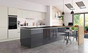 Maybe you would like to learn more about one of these? Zola Gloss Handleless Kitchen Door In Porcelain And Graphite Uform