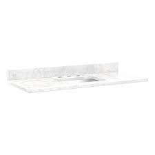 3cm Marble Vanity Top With Left Offset