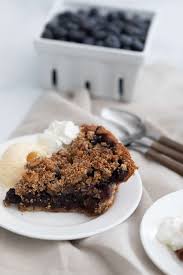 Become a member, post a recipe and get free nutritional analysis of the dish on food.com. Healthy Blueberry Pie With Sweet Crumble Topping A Sweet Pea Chef