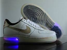 Nike Air Force One Light Up White Metallic Gold Shoes Dont Pretend Like You Dont Want I Be A Big Kid And Have Nike Free Shoes Kicks Shoes Metallic Gold Shoes
