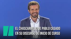 Maybe you would like to learn more about one of these? El Chascarrillo De Pablo Casado En Su Discurso De Inicio De Curso Video Dailymotion