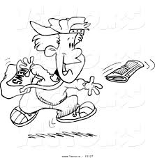 You can find so many unique, cute and complicated pictures for children of all ages as well as many g. Vector Of A Cartoon Boy Tossing A Newspaper Coloring Page Outline By Toonaday 15127