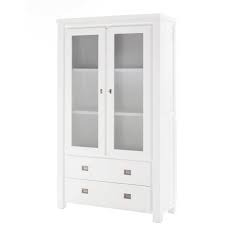 Bestellen sie ihr wunschmodell schnell und unkompliziert bei amazon.de und. Vitrine Lyron In Akazie Massiv Weiss
