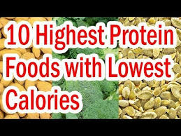 Top 10 Highest Protein Foods With Lowest Calories Youtube High Protein Low Calorie High Protein Recipes Low Calorie Recipes
