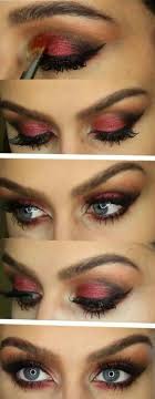 Dark Red Eyeshadow Fasching Schminken Karneval Schminken Teufel Schminken
