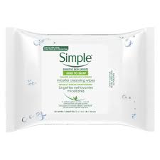simple micellar makeup remover wipes
