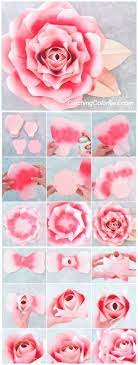 Each layer has 4 petals, with 2 different sizes. Pin On Flores De Papel