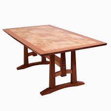 Sprague carleton solid hard rock maple colonial style 81 dining. Custom Oak And Burl Maple Dining Table By Dogwood Design Custommade Com