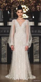 Long Bishop Sleeve Wedding Dress Ines Di Santo Spring 2019 Wedding Dresses Modern Romance Bridal Collection Wedding Inspirasi Wedding Dresses Wedding Dress Sleeves Romantic Bohemian Wedding Dresses
