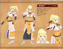 Darkness Konosuba Anime Character Design Darkness Konosuba Anime