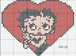 I made it for a friends birthday and she was very patient! 70 Betty Boop Cross Stitch Ideas Betty Boop Cross Stitch Boop