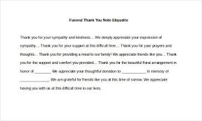 Your assistance has helped alleviate the pressure of so many mounting bills. 7 Funeral Thank You Notes Free Sample Example Format Download Free Premium Templates