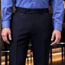 Fixation à griffes ou à pressions pour adapter votre boucle. Pantalon Homme Coupe Ajustee Sans Pinces 100 Polyester