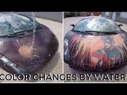 Car Changes Color By Hot Cold Water