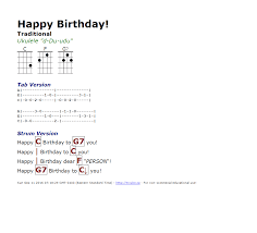 Happy Birthday Traditional Http Myuke Ca Ukulele Songs Ukulele Easy Ukulele Songs