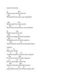 Betapa pedih hati yang tersakiti. Chord Last Child Pedih