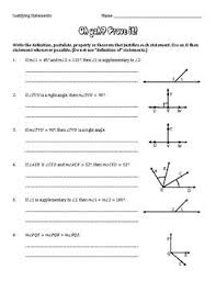 High School Geometry Justifying Statements Geometry High School High School Writing Practice