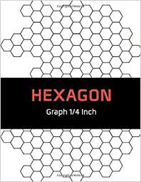 Free printable 4 inch hexagon pattern. Hexagon Graph 1 4 Inch Hexagonal Paper Is Popular With Gamers Sketch Book With Pencils Of All Kinds As It Is Ideal For Drawing Game Maps Or Use As Math Science Notebook