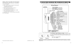 The red/black wire provides a pulse ground output when the unlock button of the transmitter is pressed a second time after. Wiring Diagram Manualzz