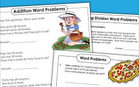 This establishes a foundation for higher education that the students will continue for at least the next 11 years. Math Word Problem Worksheets