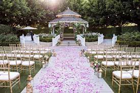 Disneyweddings On Instagram A Stunning Transformation Do You Prefer Rose Court Garden As A Ceremony Venu Ceremony Venue Disneyland Wedding Disney Wedding