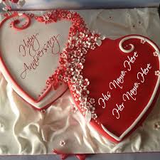 Check spelling or type a new query. Heart Shape Anniversary Cake Pics With Name