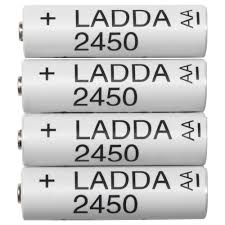 Ladda Rechargeable Battery Hr6 Aa 1 2v Ikea Rechargeable Batteries Battery Sizes Nimh Battery