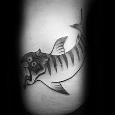 Secret ink are cornwall's premier tattooists and piercers. 50 Tiger Shark Tattoo Designs For Men Sea Tiger Ink Ideas