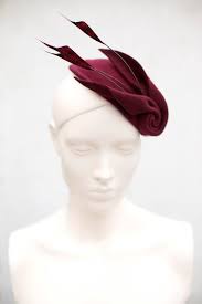 Fascinator Cocktail Hat With Feathers Sculpted Felt Etsy Cocktail Hat Fascinator Ascot Hats