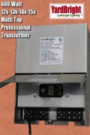 This ul1838 compliant power unit is perfect for large sized indoor/outdoor applications. 600 Watt Multi Tap Transformer Yardbright Landscape Lighting Garden Path And Outdoor Lighting