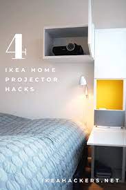 4 ways to hack ikea for a movie night at home ikea hackers projector in bedroom room inspiration bedroom bedroom interior